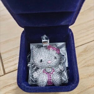Hello Kitty Rhinestone Necklace with Chain